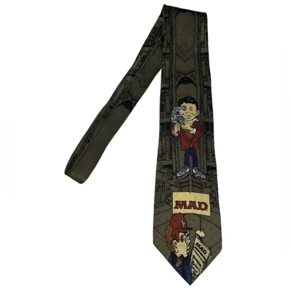 Vintage MAD TV 100% silk tie